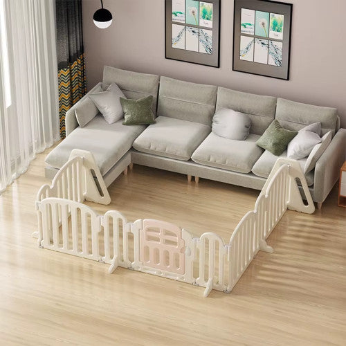 454 cm Πλαστικός Φράχτης DYI Λευκός -  Ροζ QD055-WH — χονδρική B2B Wholesale Trade