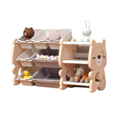 Πλαστική Βιβλιοθήκη Cute Bear Ροζ QD009-PN — 1