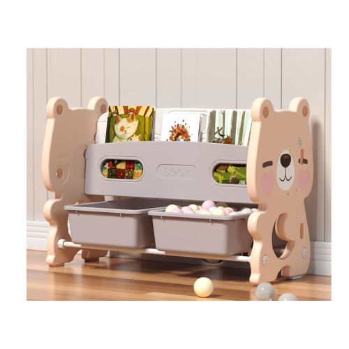 Πλαστική Βιβλιοθήκη Cute Bear Ροζ SN-QD001-PN — 1