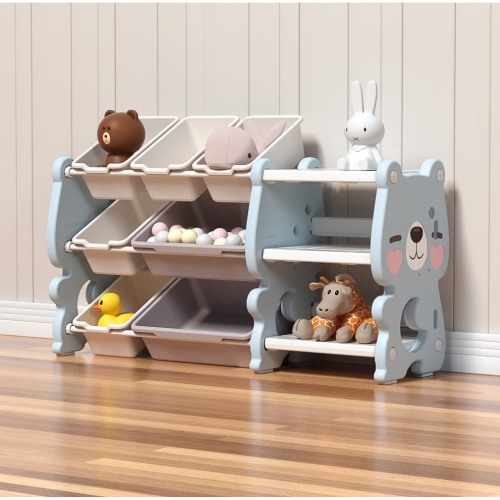 Πλαστική Βιβλιοθήκη Cute Bear Μπλε SN-QD009-BLU — 1