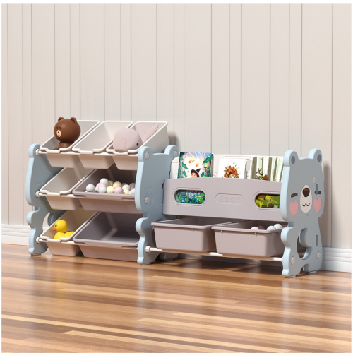 Πλαστική Βιβλιοθήκη Cute Bear Μπλε SN-QD013-BLU — 1