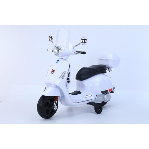 Ηλεκτροκίνητη Μηχανή Vespa  με , Φώτα LED και μουσική  Licensed original 6V Λευκό Q618-WHITE — χονδρική B2B Wholesale Trade