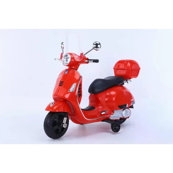 Ηλεκτροκίνητη Μηχανή Vespa  με , Φώτα LED και μουσική  Licensed original 6V Κόκκινο Q618-RED — χονδρική B2B Wholesale Trade