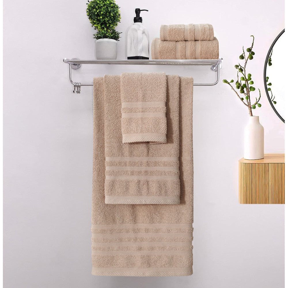 Πετσέτες Μπάνιου (Σετ 3τμχ) 100% Βαμβάκι Blanca Taupe 500gsm — 1