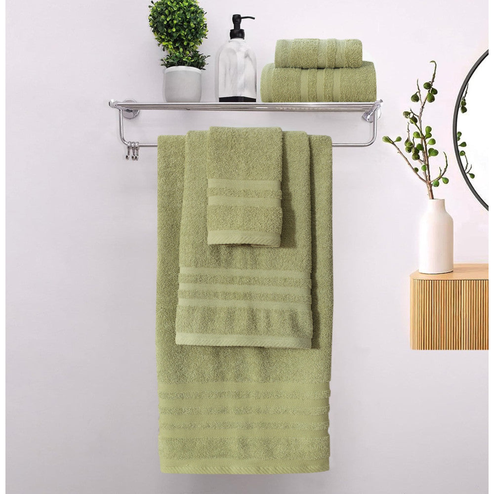 Πετσέτες Μπάνιου (Σετ 3τμχ) 100% Βαμβάκι Blanca Olive Green 500gsm — 1