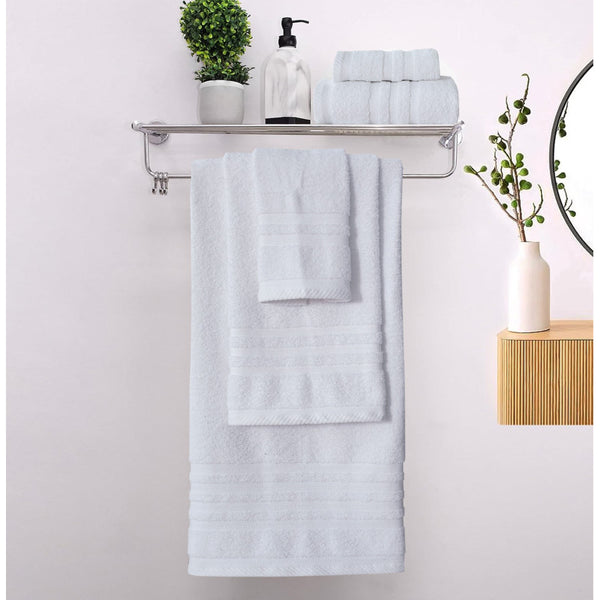 Πετσέτες Μπάνιου (Σετ 3τμχ) 100% Βαμβάκι Blanca White 500gsm — χονδρική B2B Wholesale Trade