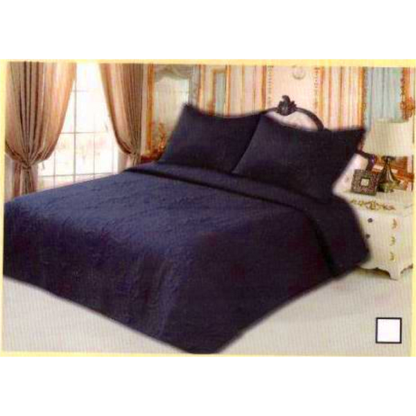 Σετ Κουβερλί (3τμχ) 100% Βαμβακερά Μπλε 220x240cm  BCS-023 — χονδρική B2B Wholesale Trade