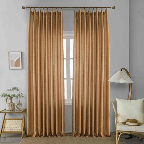 Κουρτίνα Σκίασης Ανοιχτό Καφέ με Τρέσα 270x280cm 6019-2 — 1