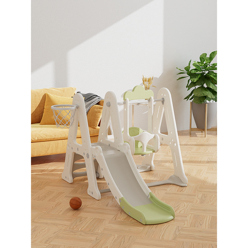 Παιδική Κούνια με Τσουλήθρα & Δίχτυ – Unisex, για Παιδιά 2+ Ετών Πράσινη AZ005-GREEN — 1