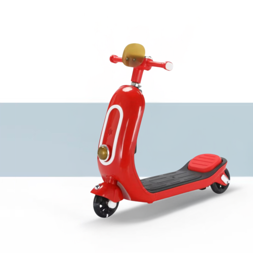 Παιδικό Πατίνι τύπου Vespa με Μουσική, Φώτα & LED Τροχούς – Ρυθμιζόμενο Τιμόνι για Παιδιά 2+ Κόκκινο 6611-RED — χονδρική B2B Wholesale Trade